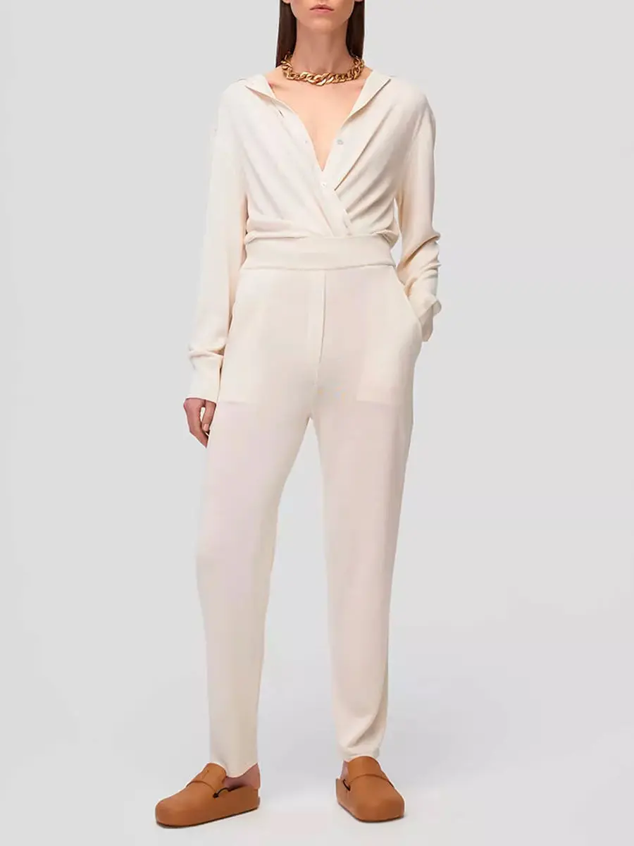 Брюки шелковые