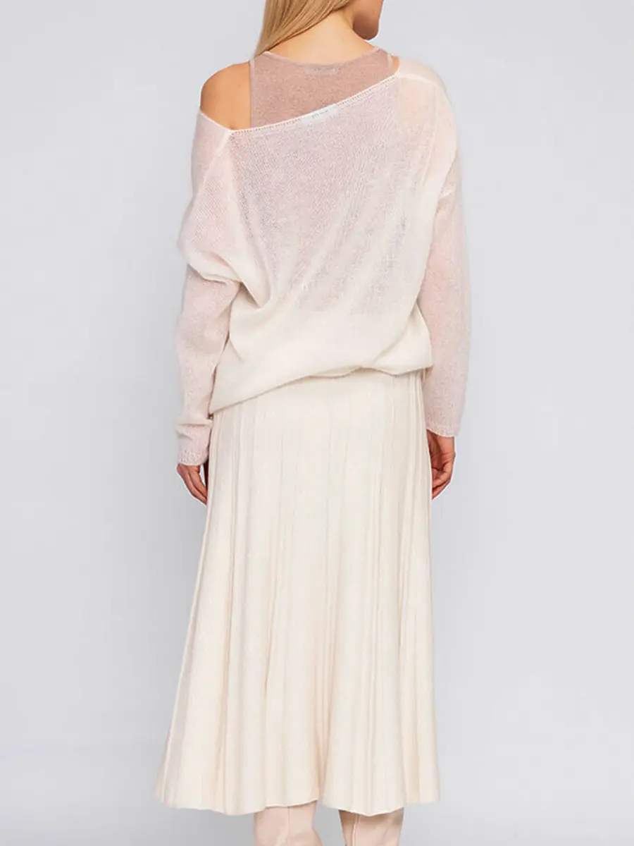 Юбка из шелка и кашемира