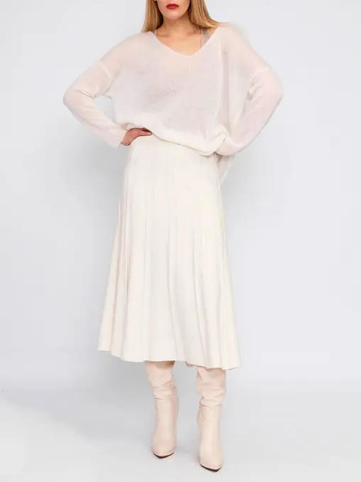 Юбка из шелка и кашемира FREE AGE