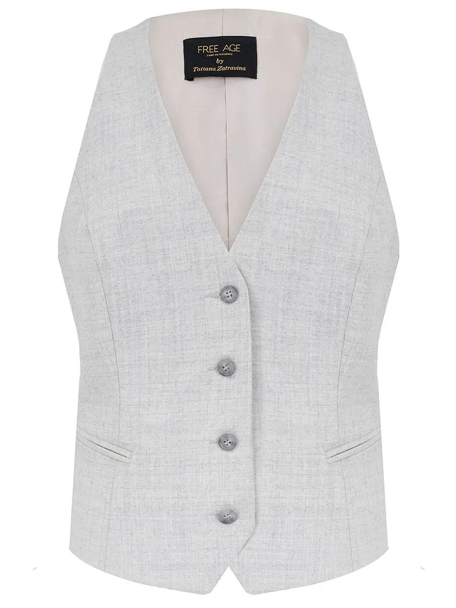 Жилет из кашемира и шерсти