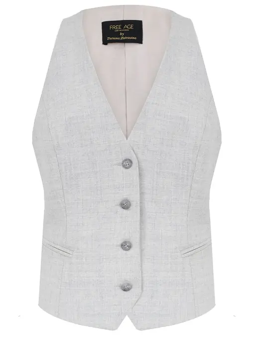Жилет из кашемира и шерсти FREE AGE