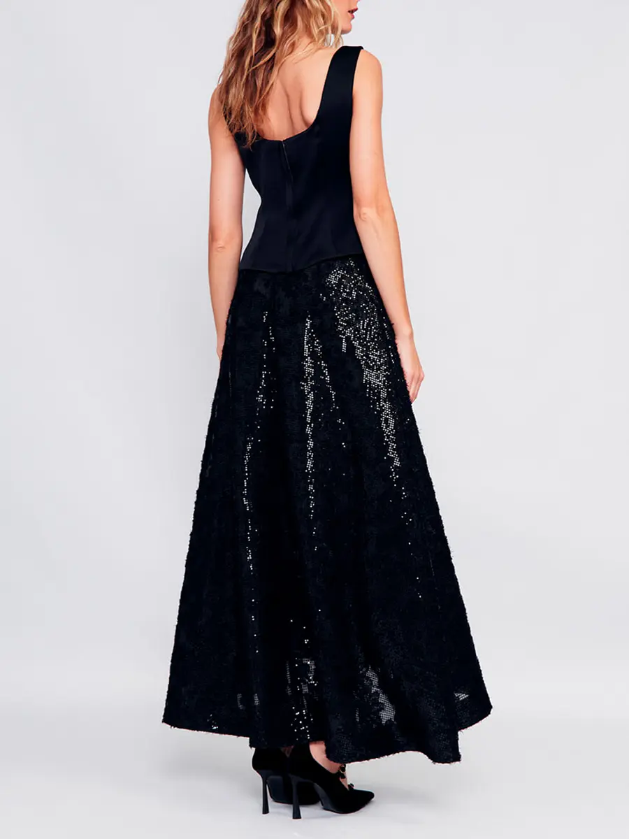 Юбка с пайетками