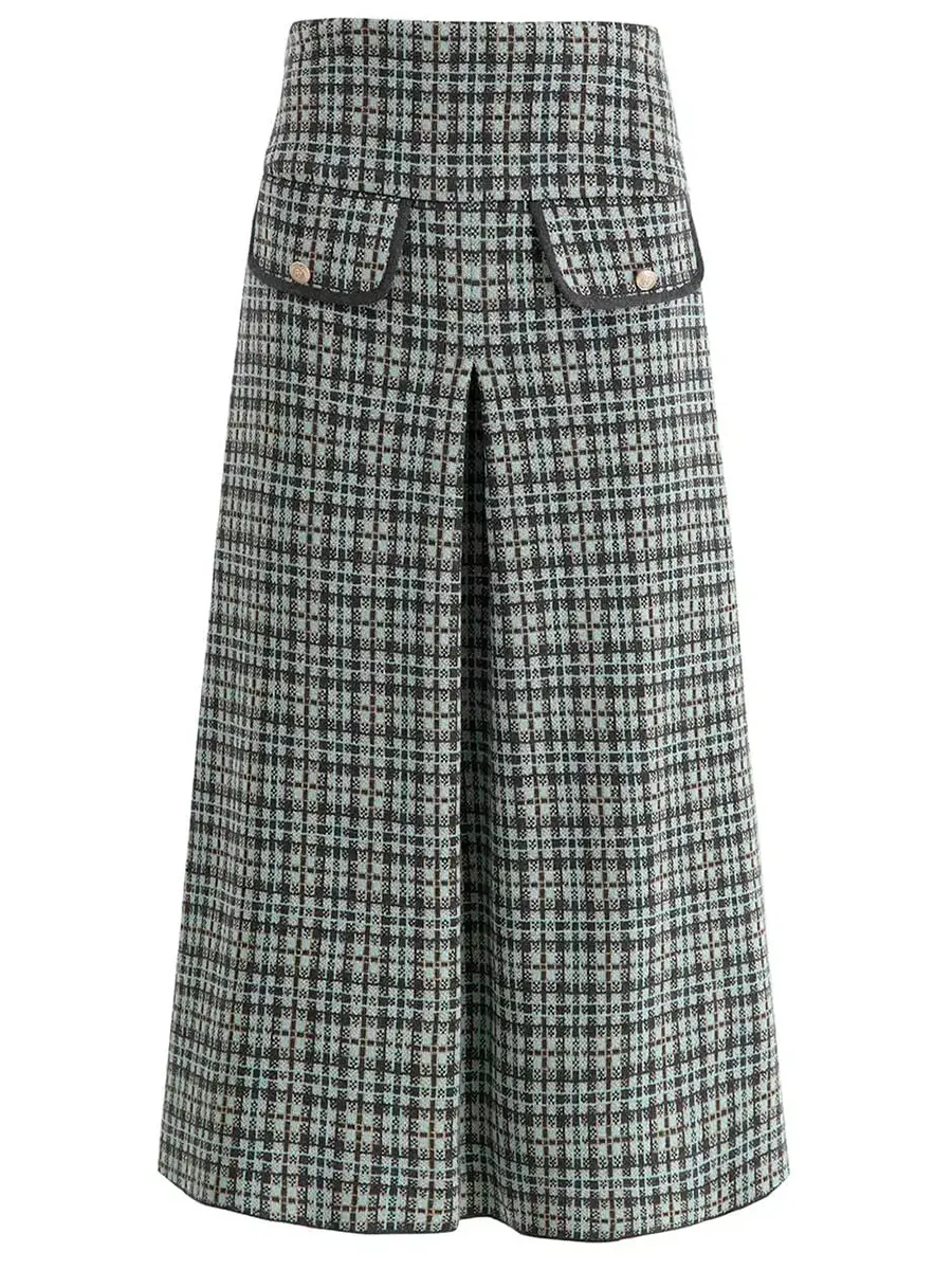 Юбка из шелка и кашемира