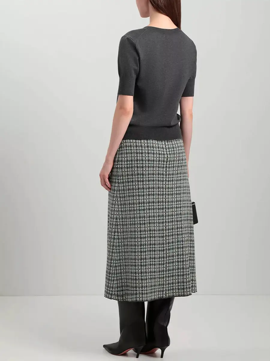 Юбка из шелка и кашемира