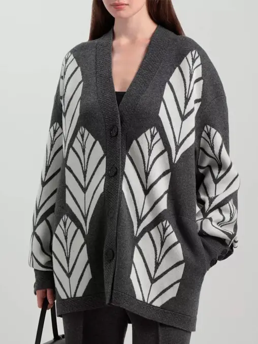 Кардиган из шерсти и кашемира FREE AGE