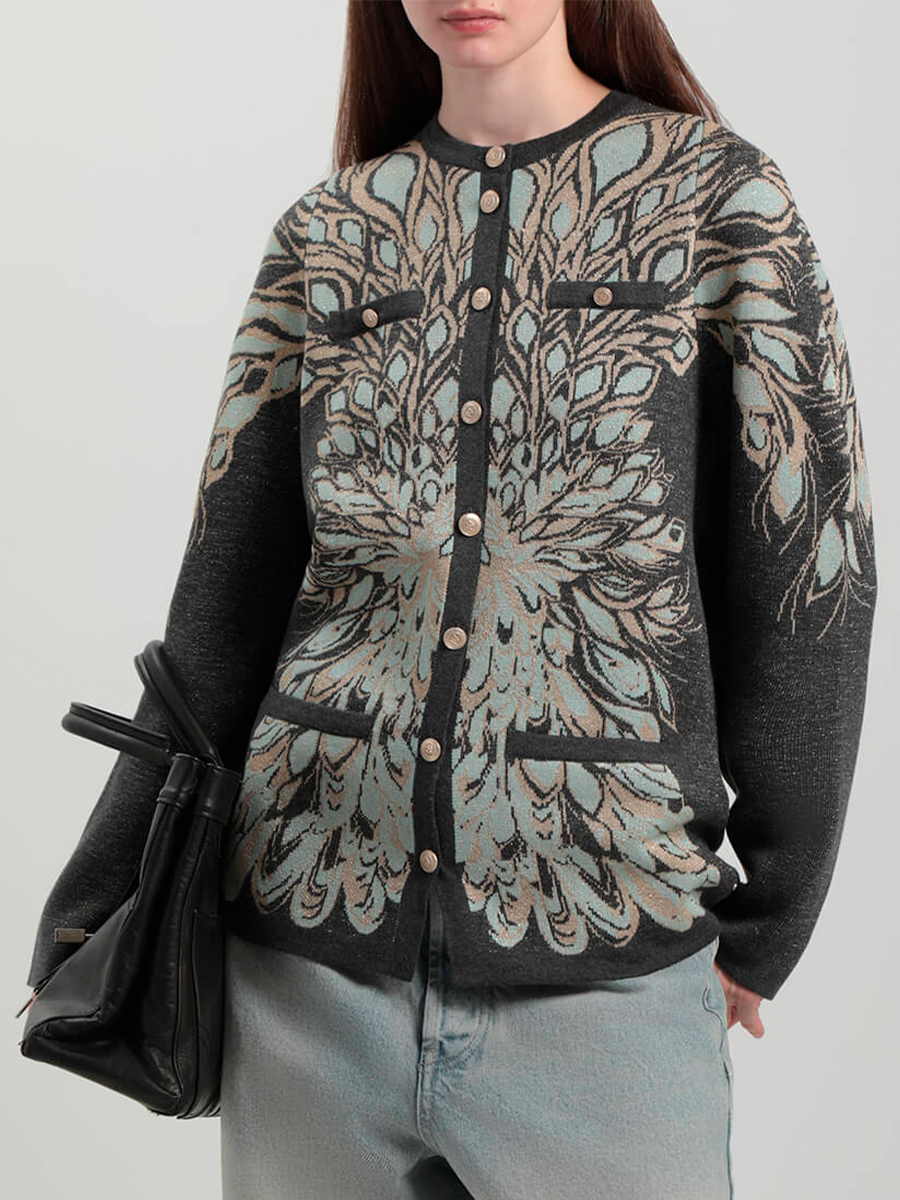 Кардиган из шелка и кашемира