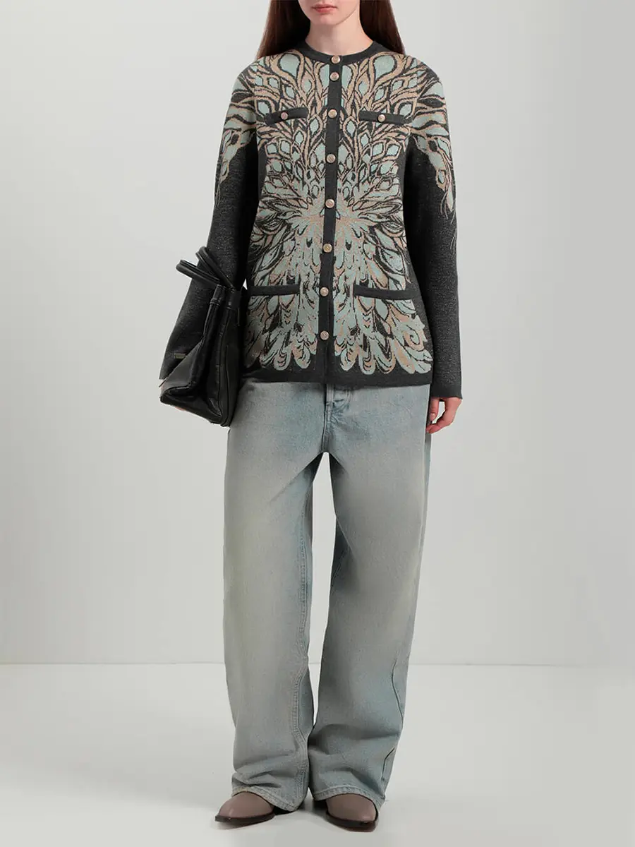 Кардиган из шелка и кашемира