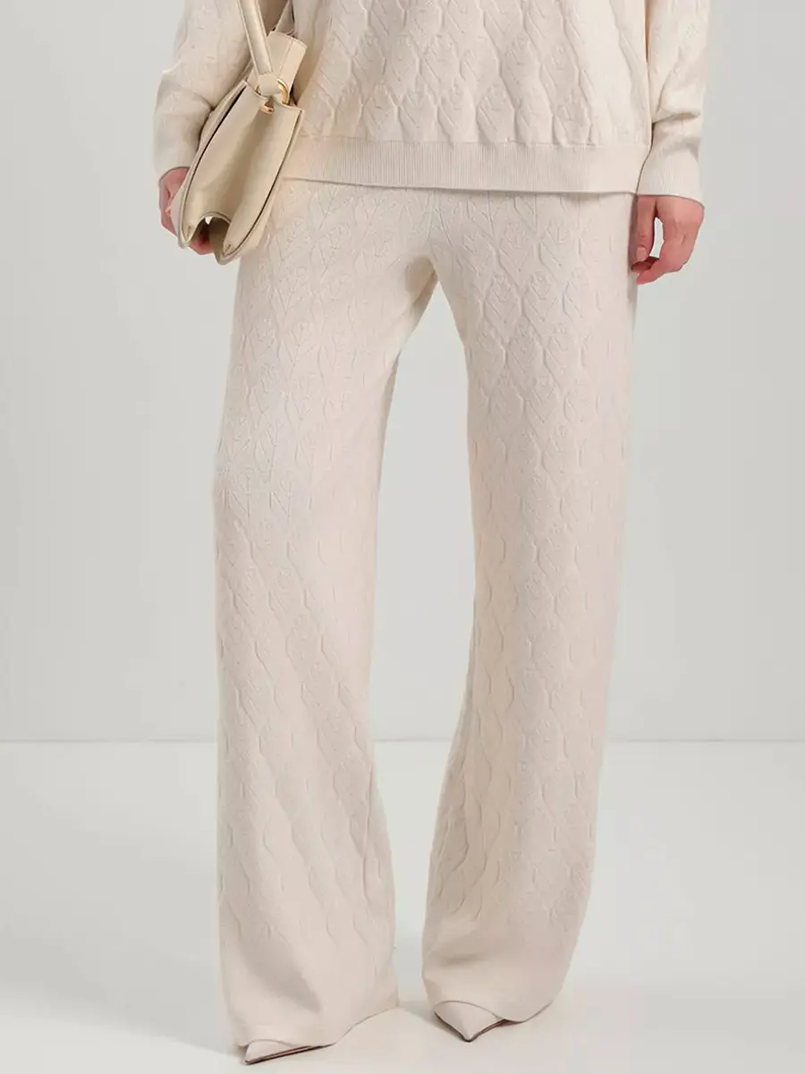 Брюки из шелка и кашемира