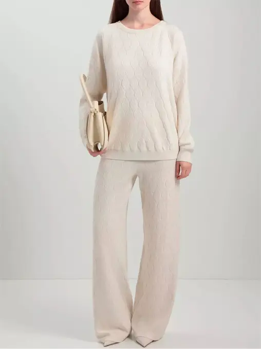 Брюки из шелка и кашемира FREE AGE