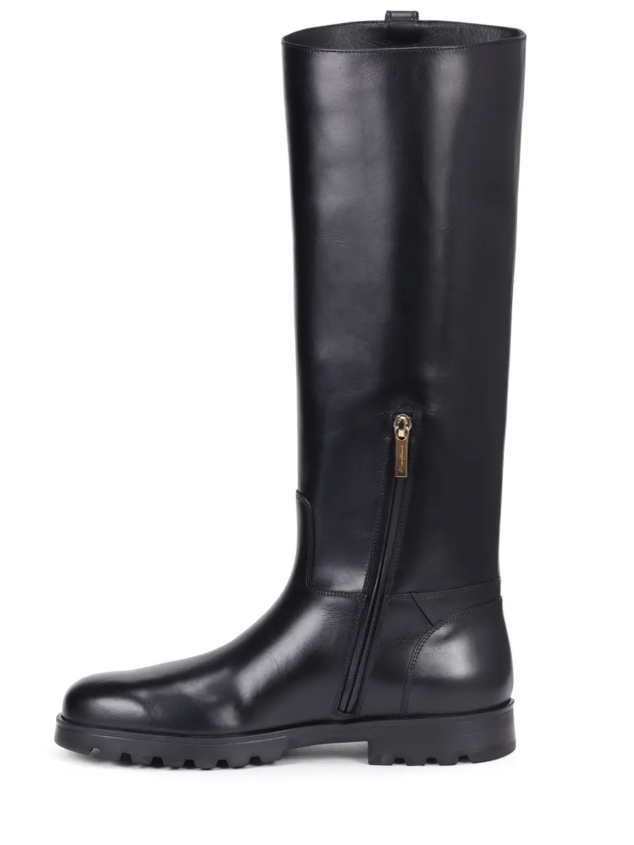 Сапоги кожаные