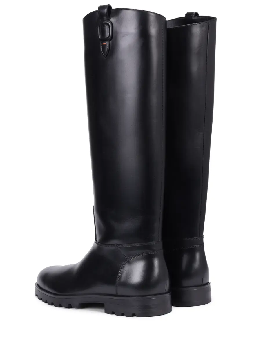 Сапоги кожаные