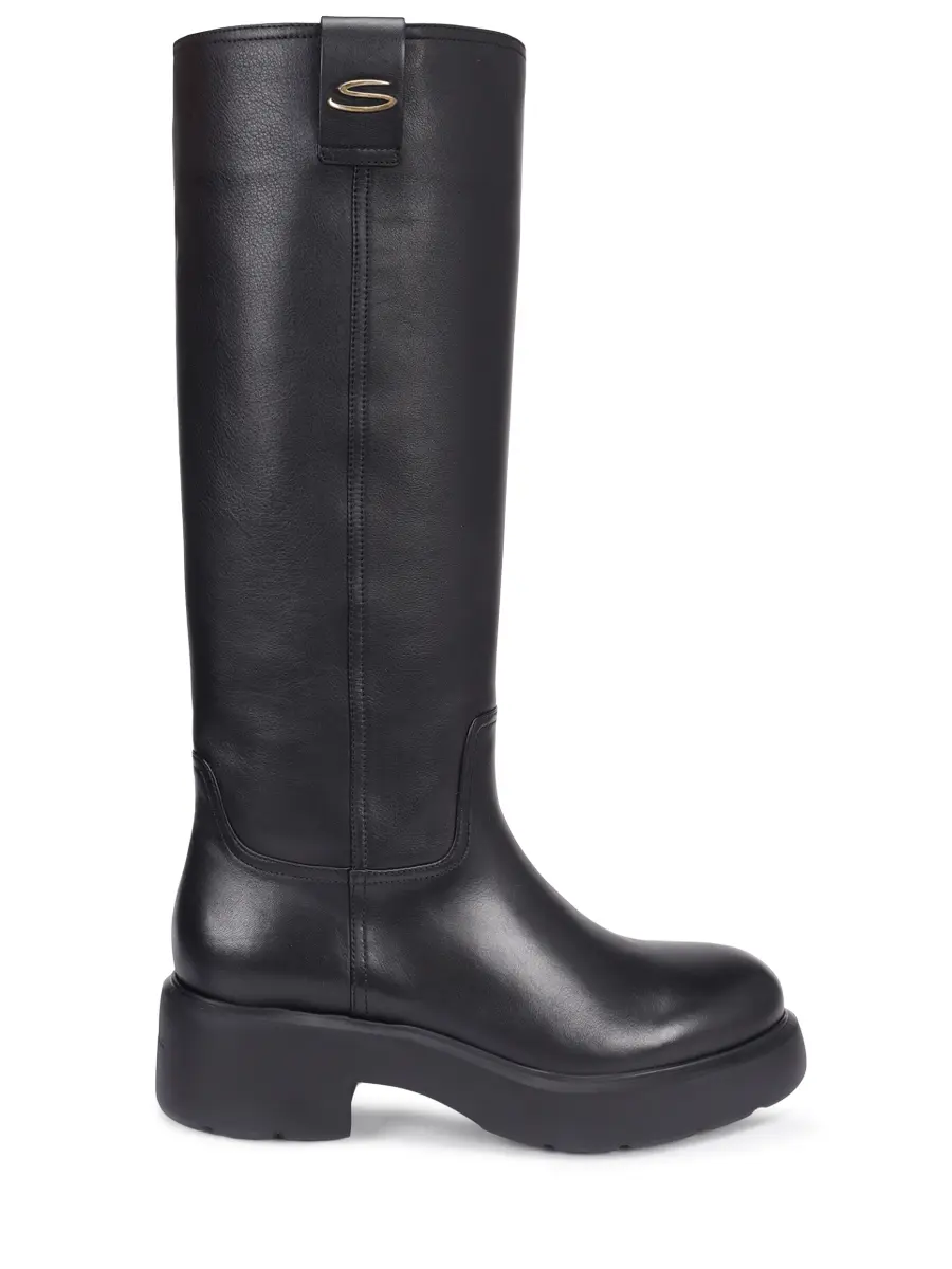 Сапоги кожаные