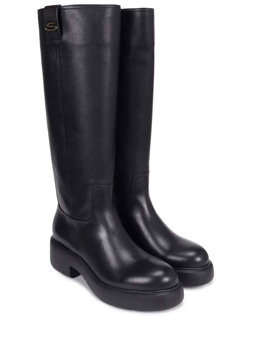 Сапоги кожаные