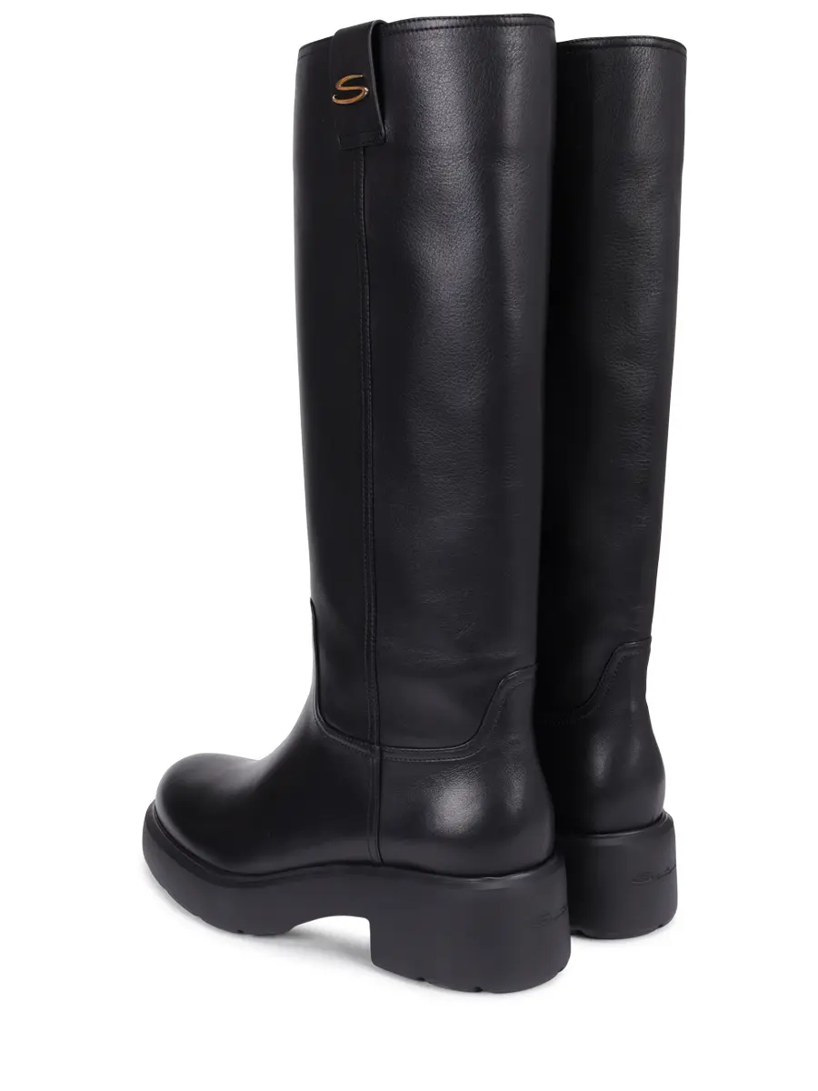 Сапоги кожаные