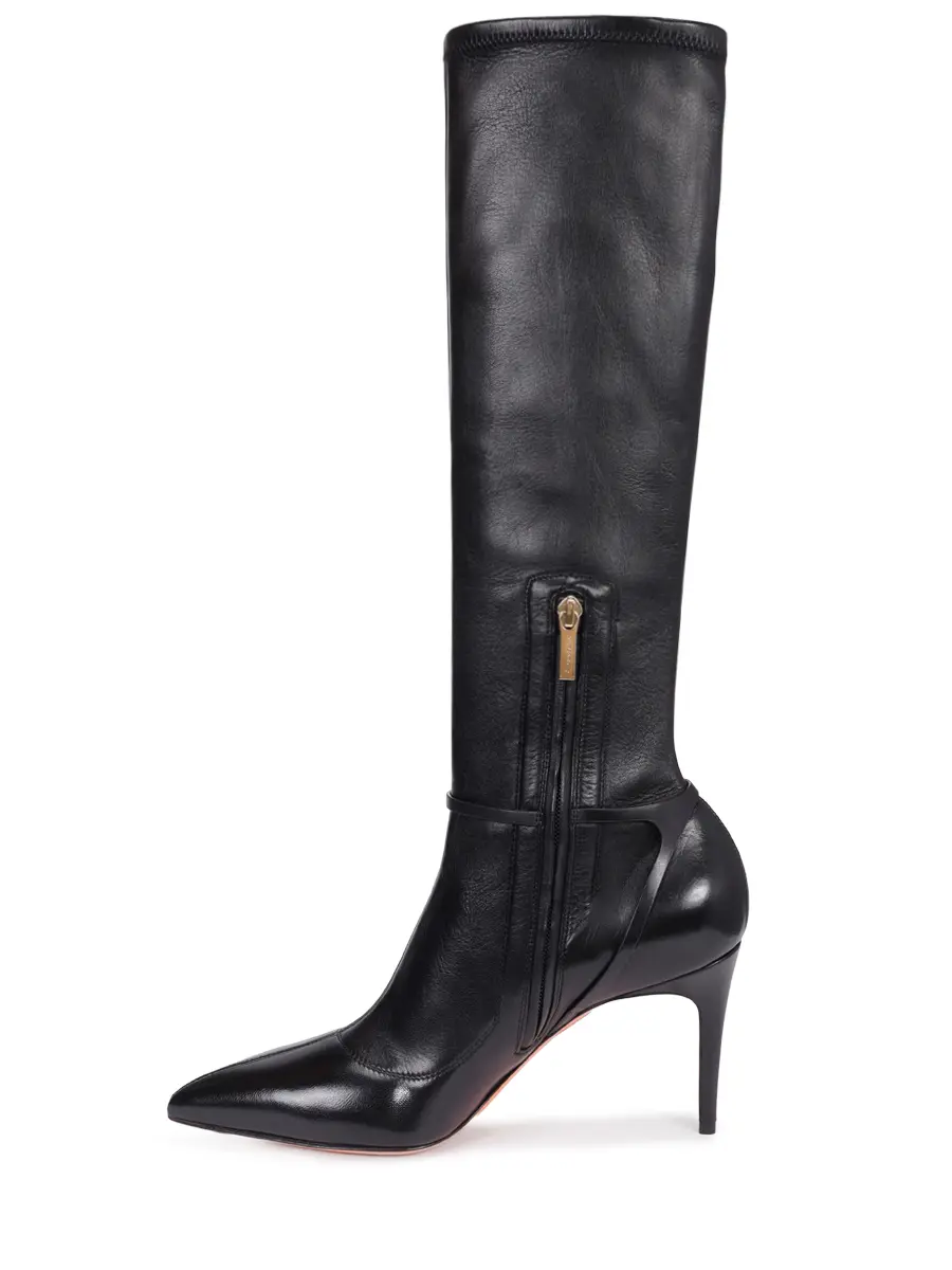 Сапоги кожаные