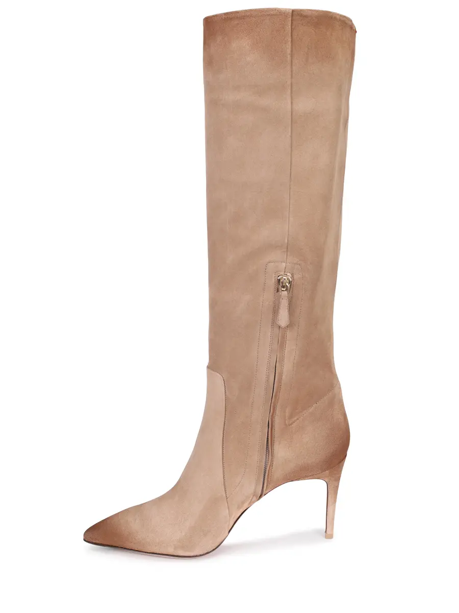 Сапоги замшевые