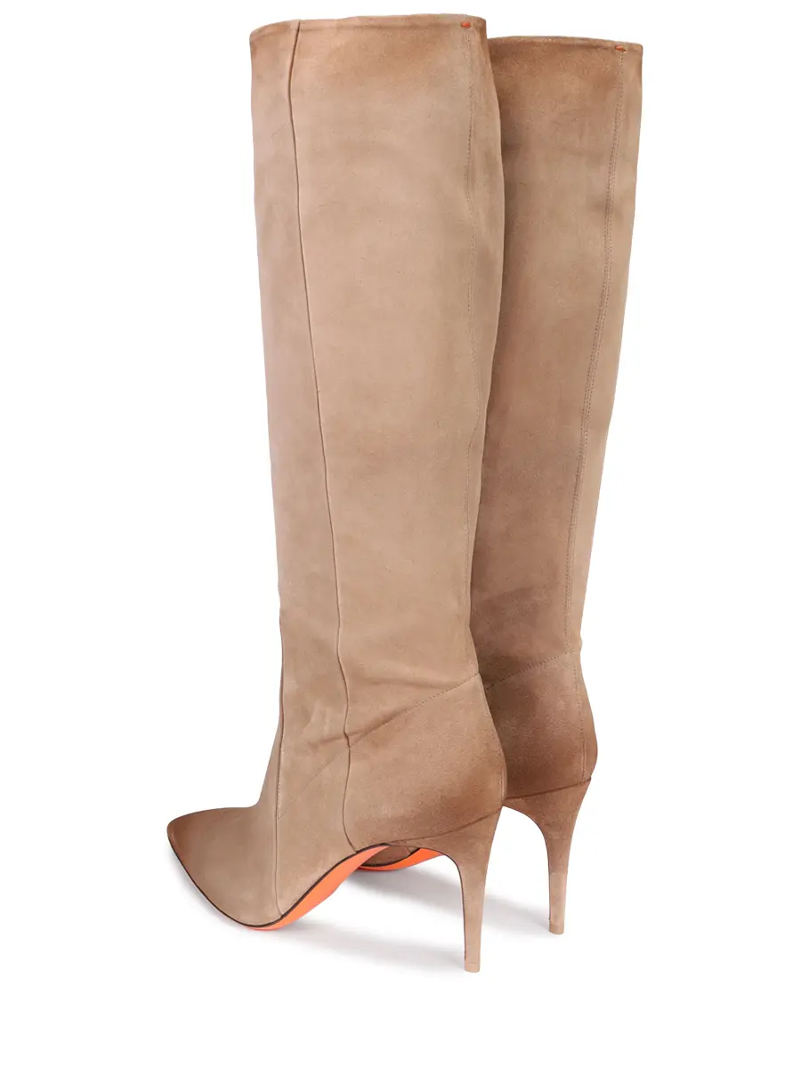 Сапоги замшевые