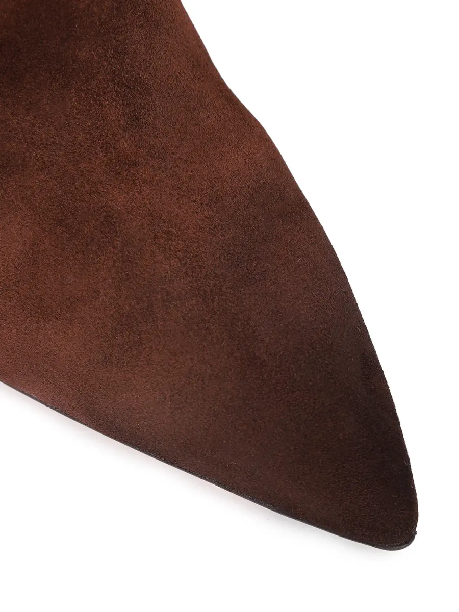 Сапоги замшевые