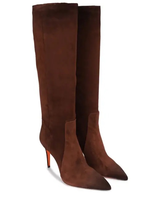 Сапоги замшевые SANTONI