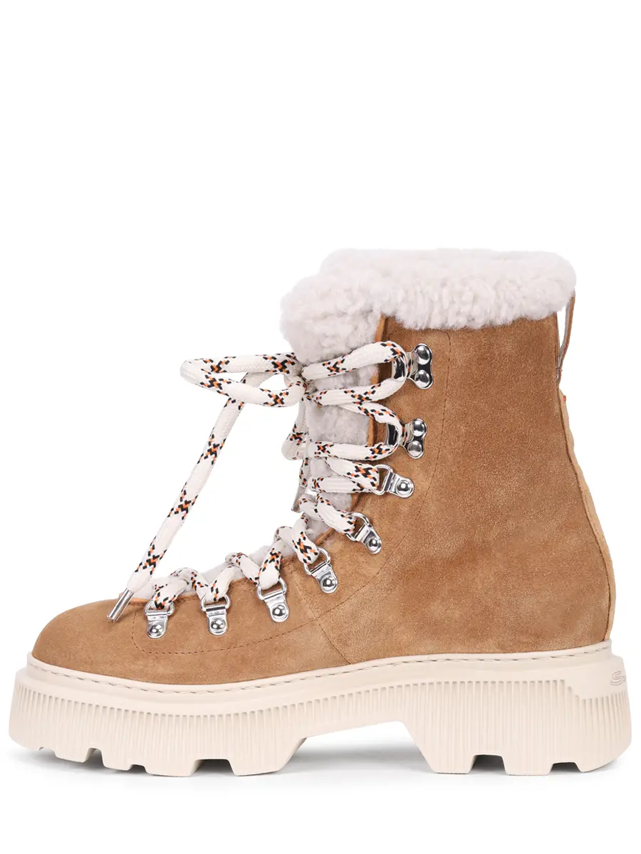 Ботинки замшевые на меху