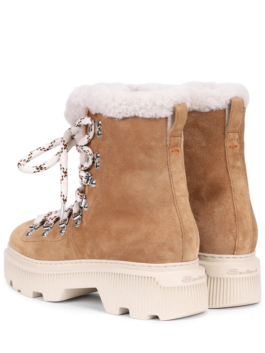 Ботинки замшевые на меху