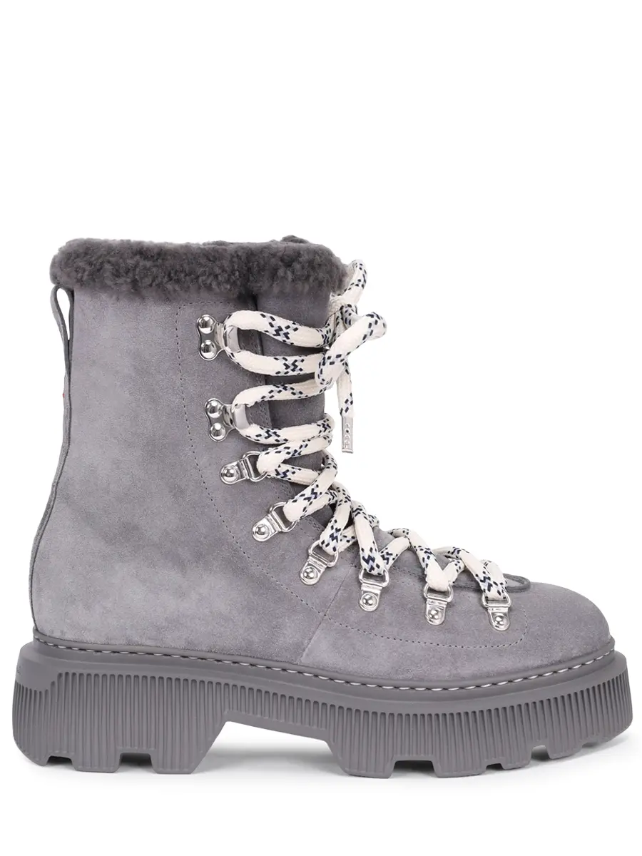 Ботинки замшевые на меху