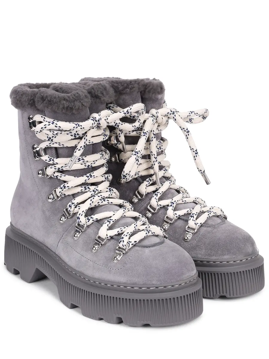 Ботинки замшевые на меху