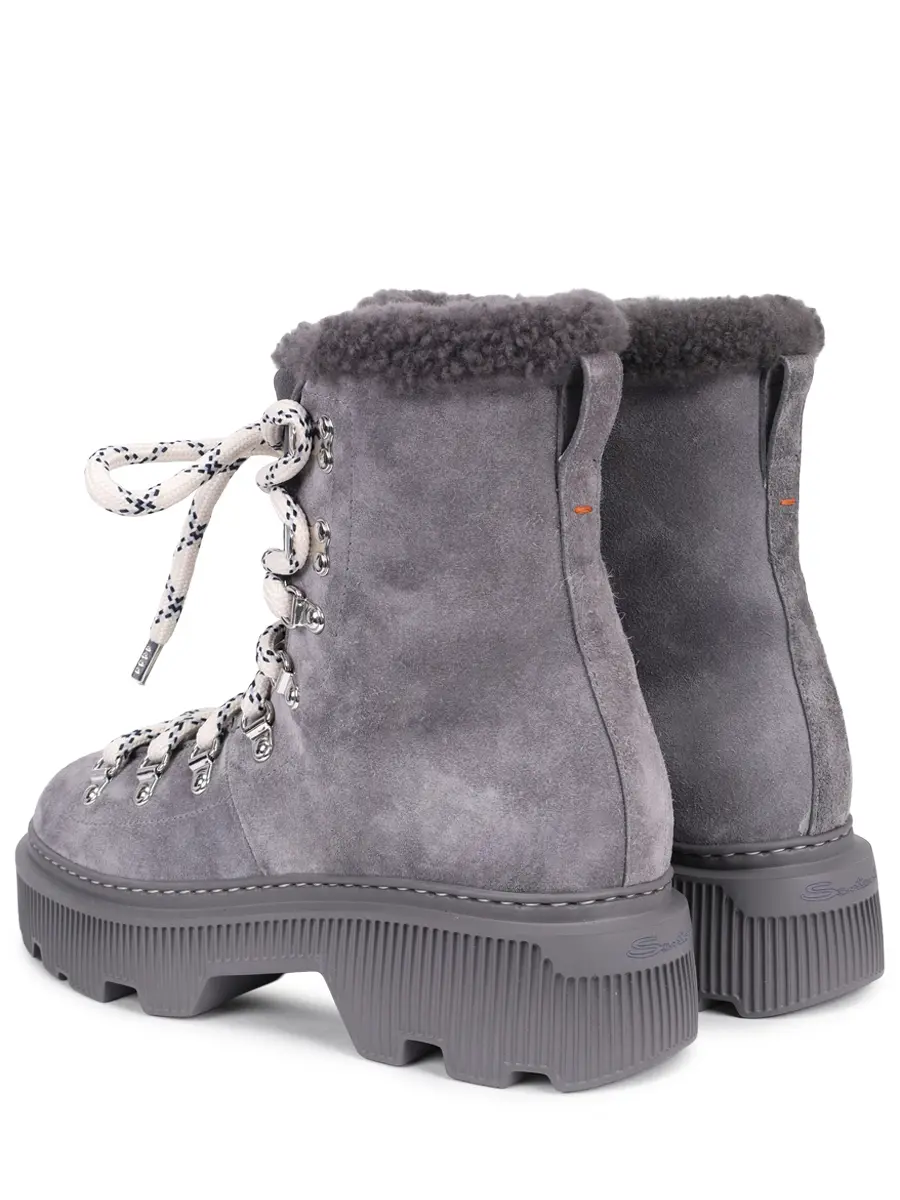 Ботинки замшевые на меху