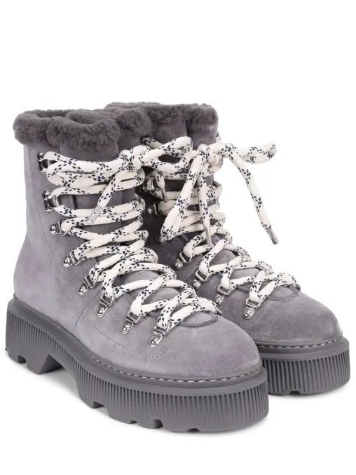 Ботинки замшевые на меху SANTONI