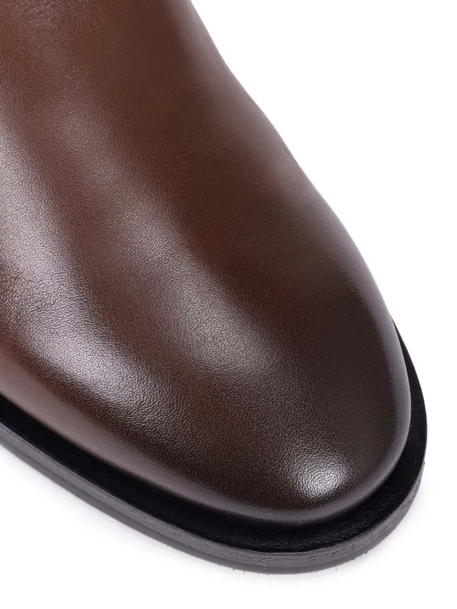 Сапоги кожаные