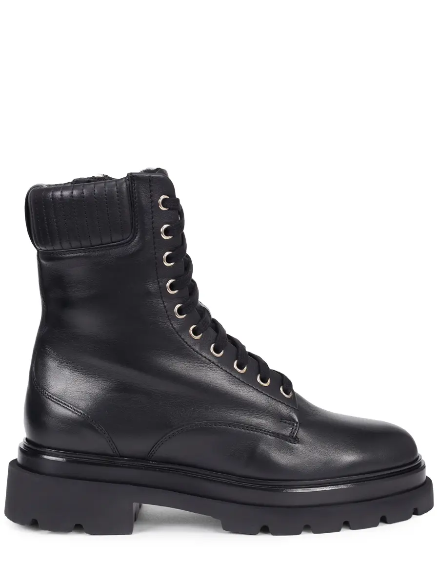 Ботинки кожаные на меху