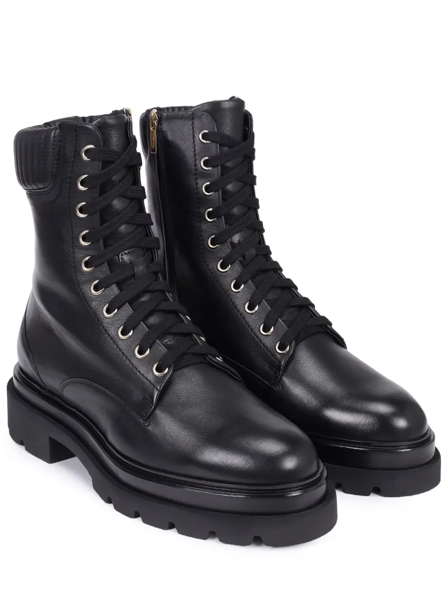 Ботинки кожаные на меху