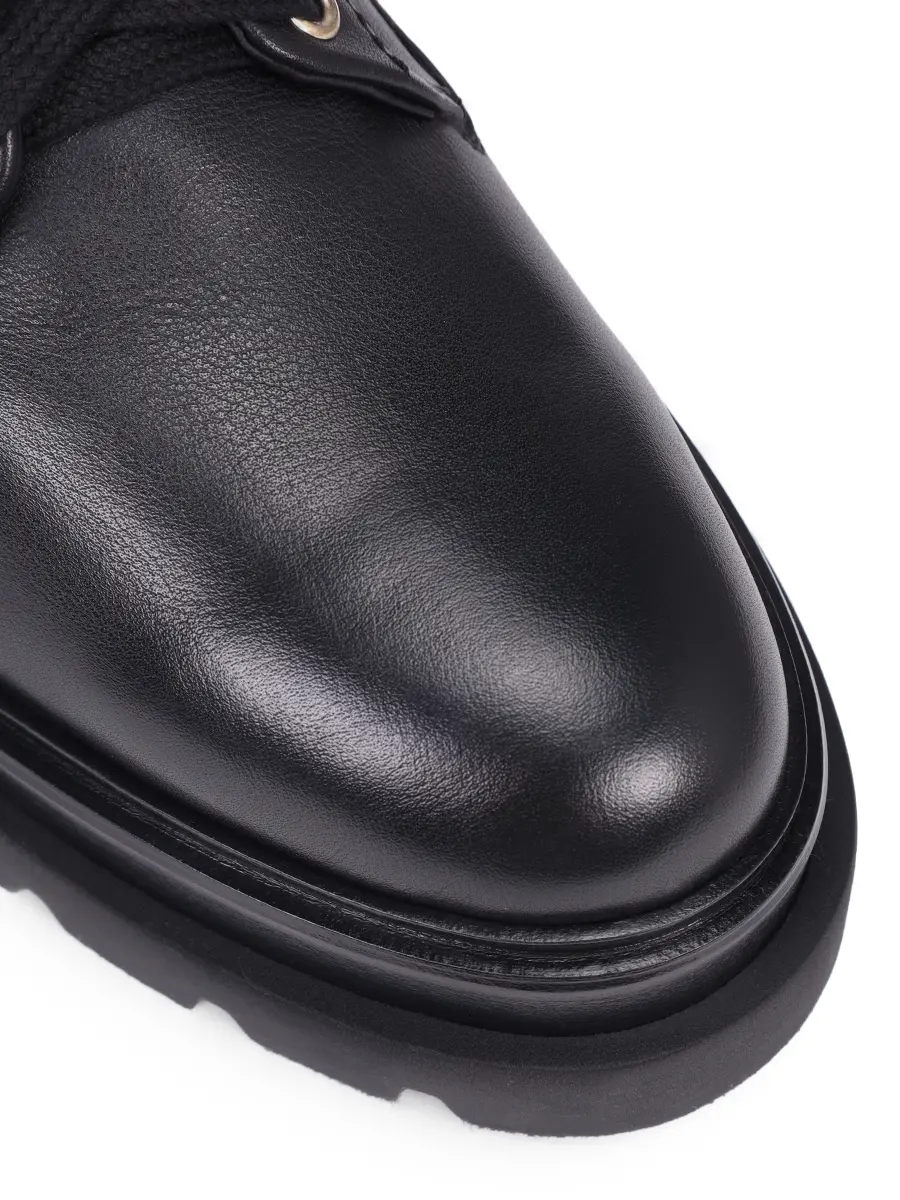 Ботинки кожаные на меху