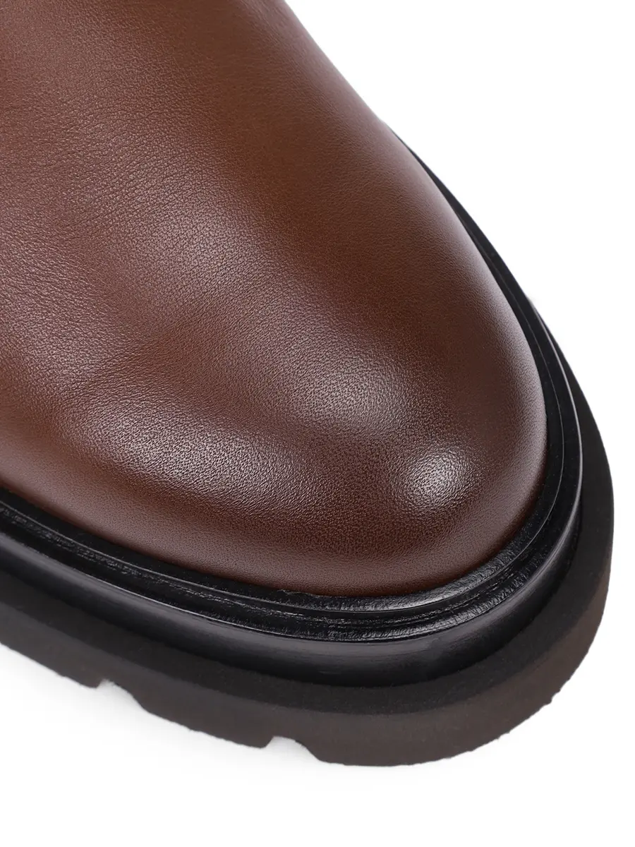 Ботинки кожаные на меху