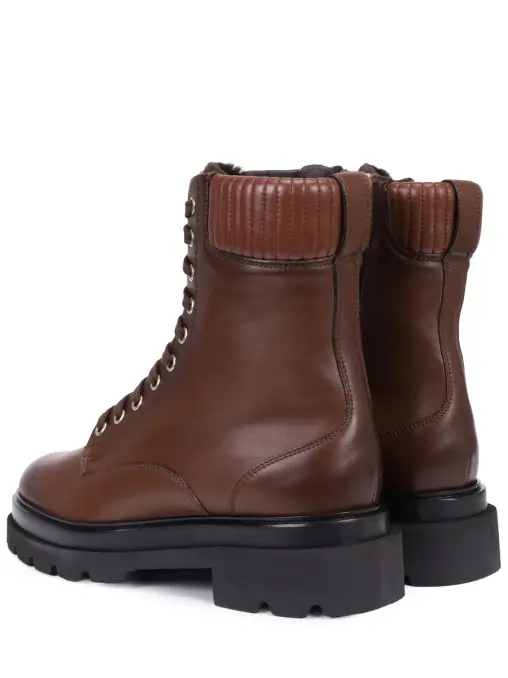 Ботинки кожаные на меху SANTONI