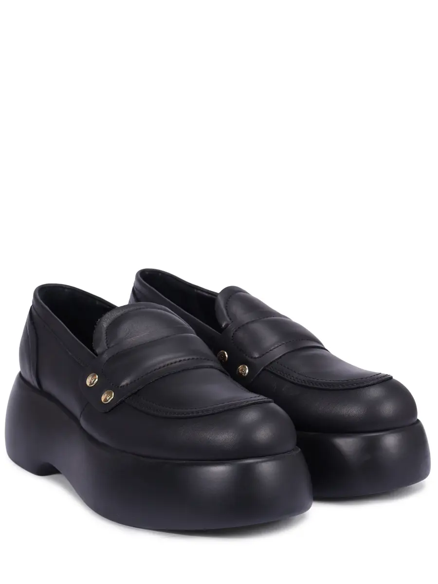 Лоферы кожаные