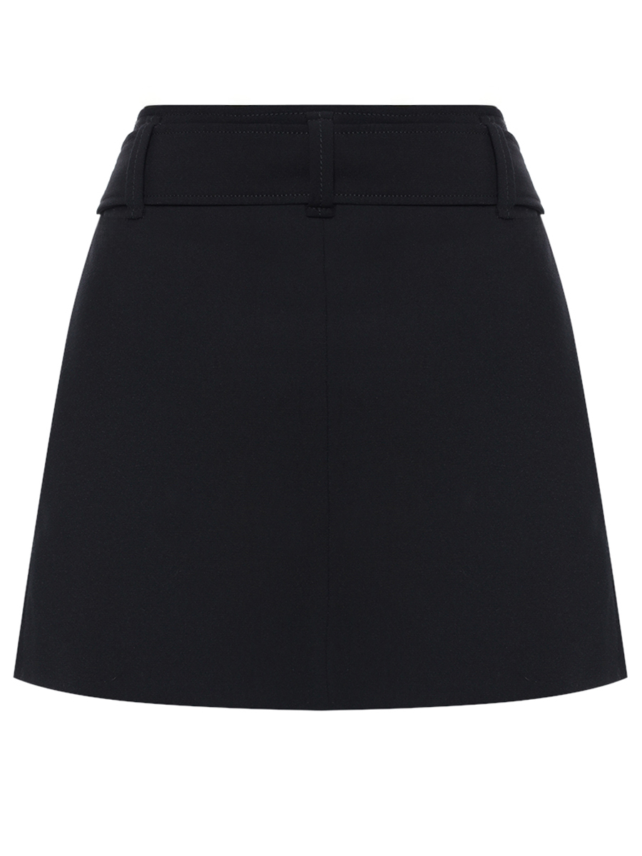 Юбка однотонная