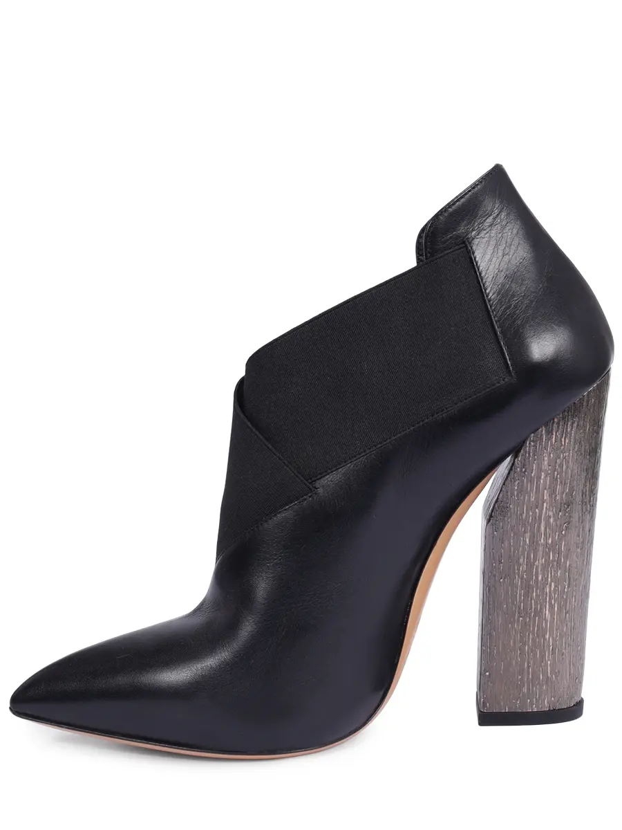 Ботильоны кожаные