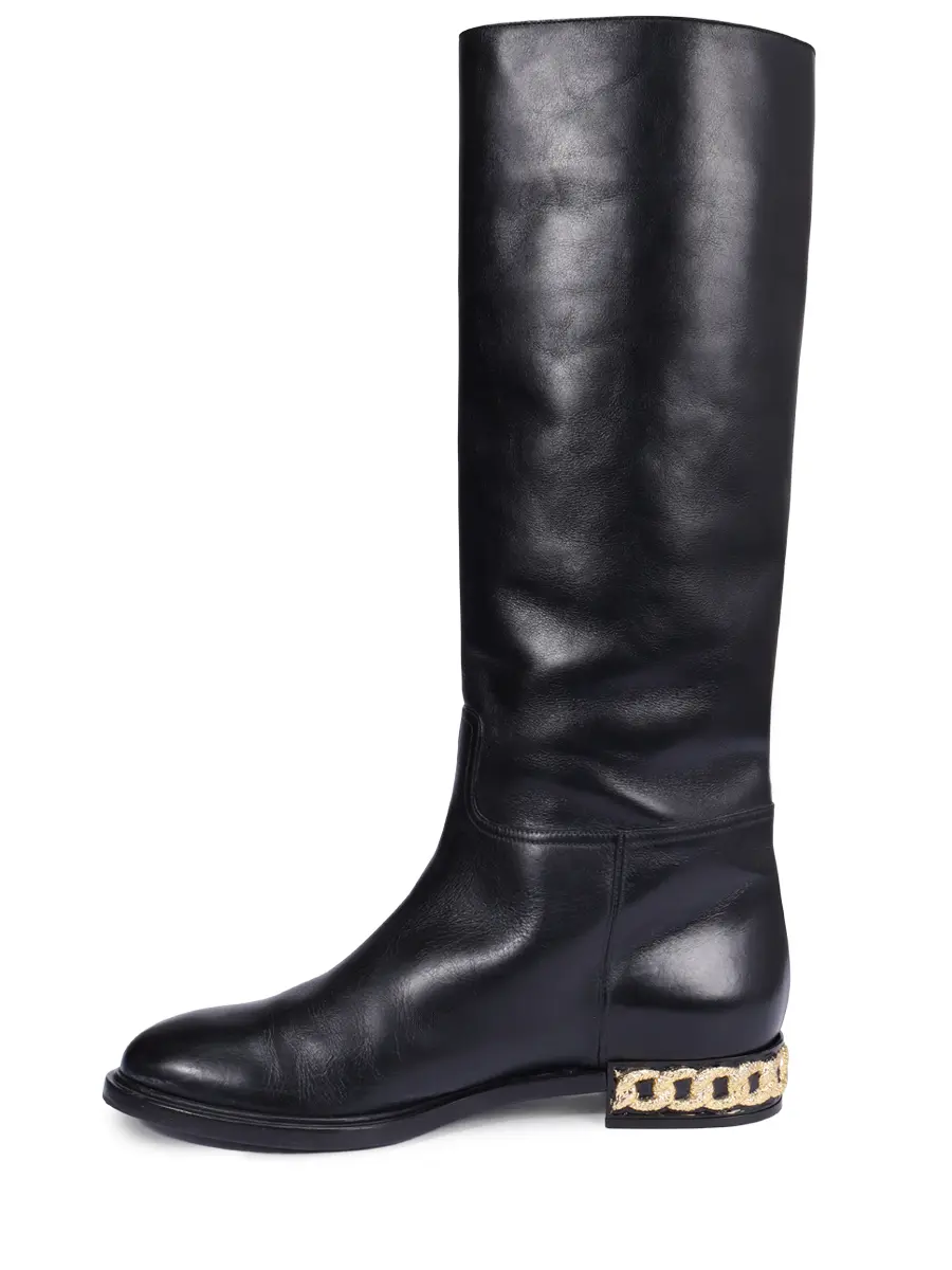 Сапоги кожаные