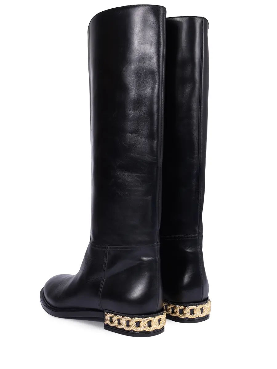 Сапоги кожаные