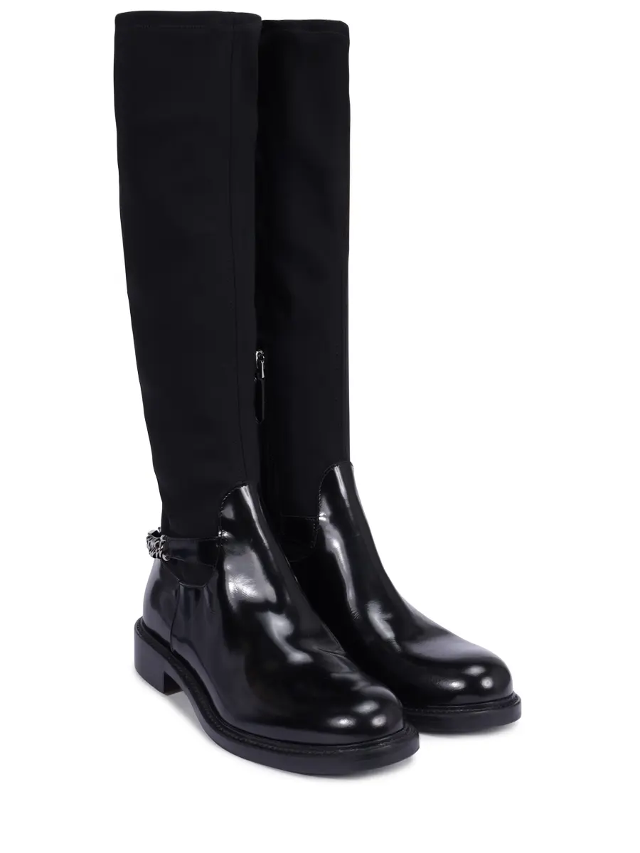 Сапоги однотонные