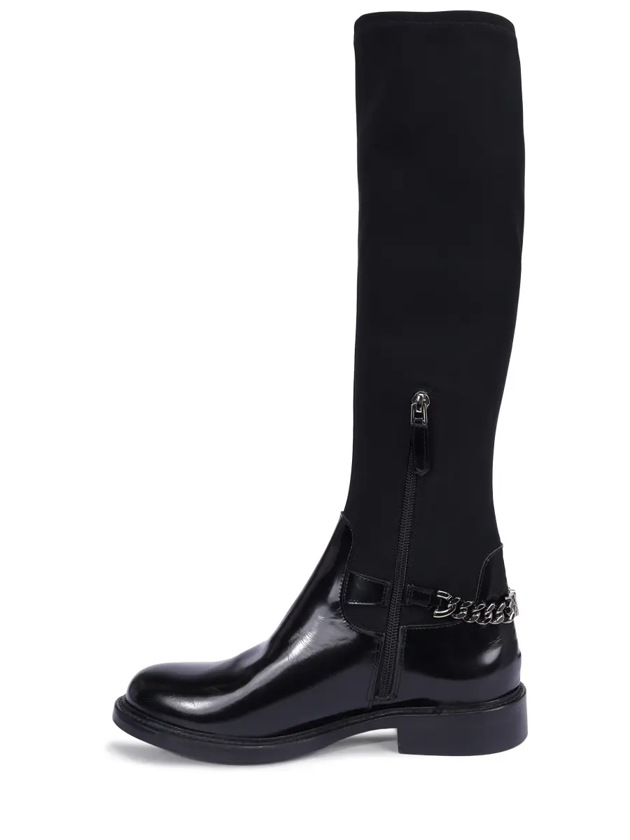 Сапоги однотонные