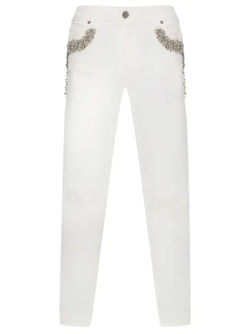 Джинсы хлопковые ERMANNO SCERVINO