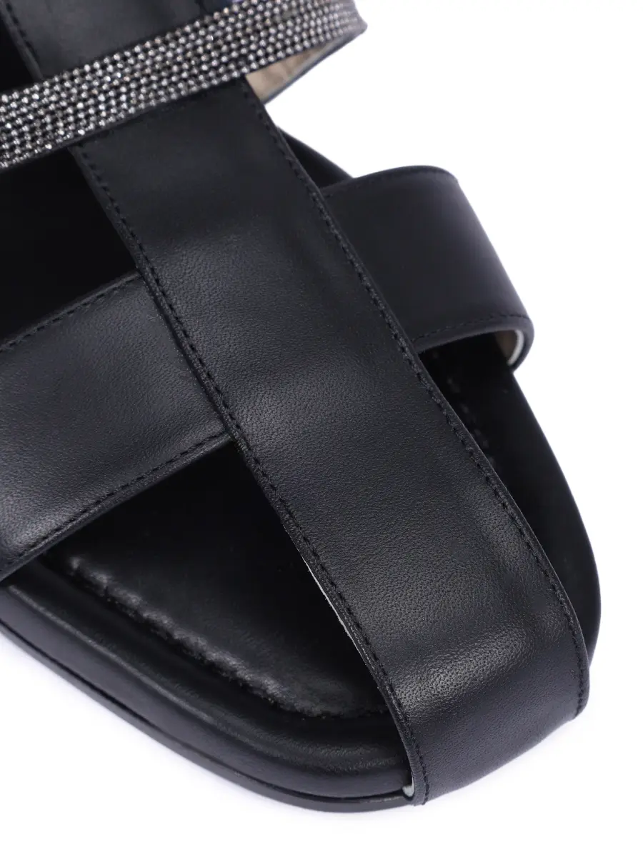 Сандалии кожаные