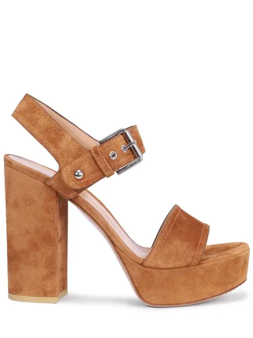 Босоножки замшевые GIANVITO ROSSI