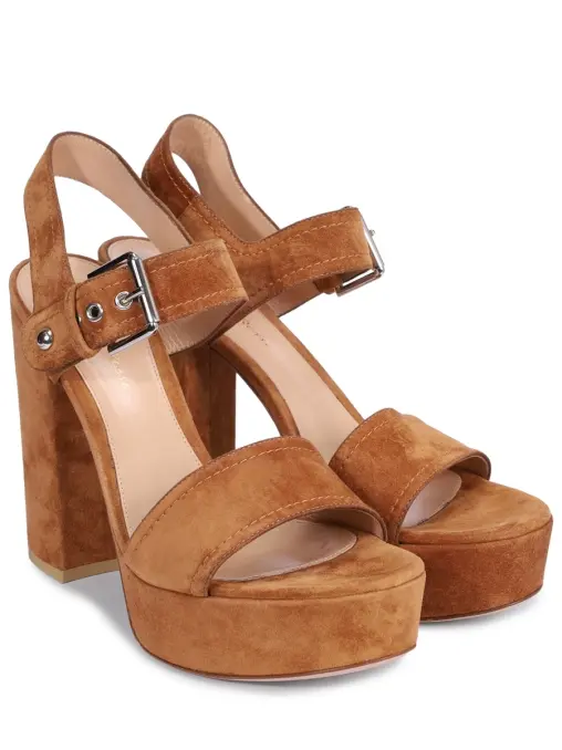 Босоножки замшевые GIANVITO ROSSI