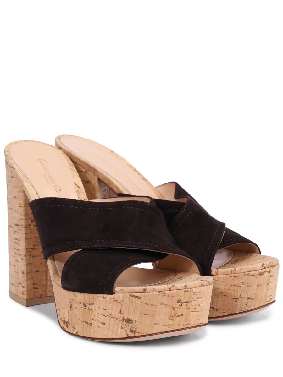 Сабо из замши