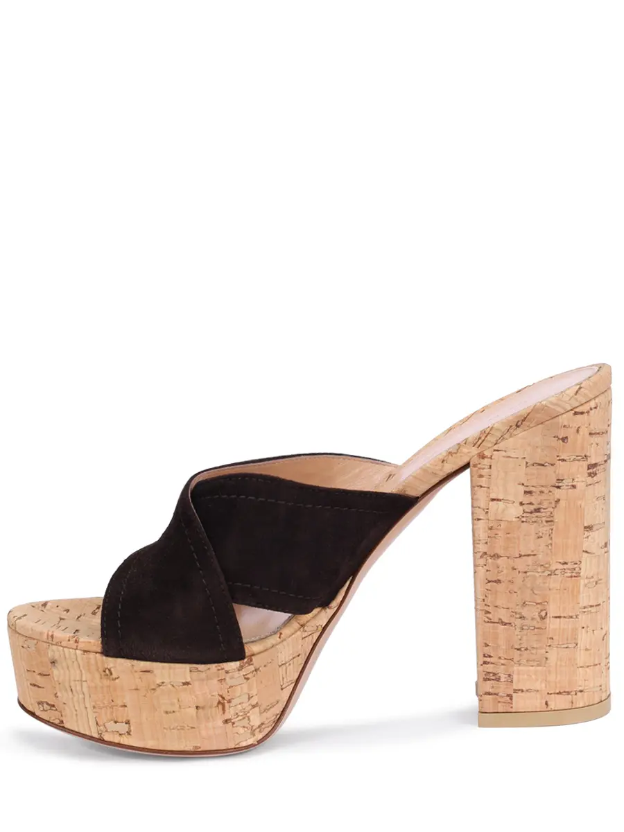 Сабо из замши