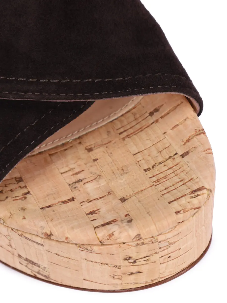 Сабо из замши