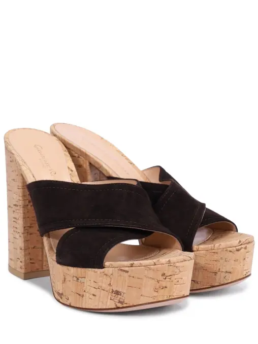 Сабо из замши GIANVITO ROSSI